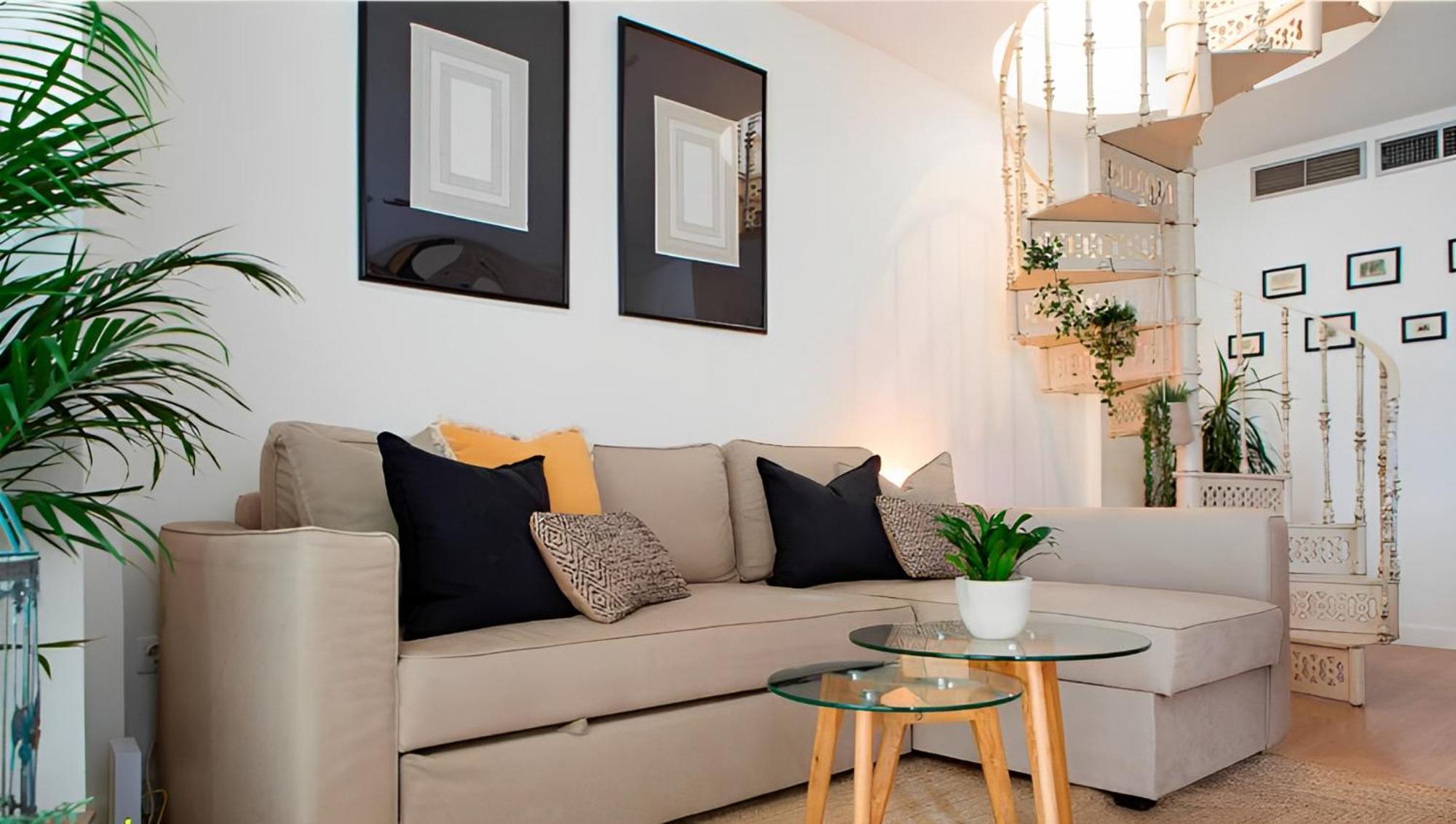 Sol Y Malaga - Designer Duplex Con Terraza Y Parking Appartement Buitenkant foto